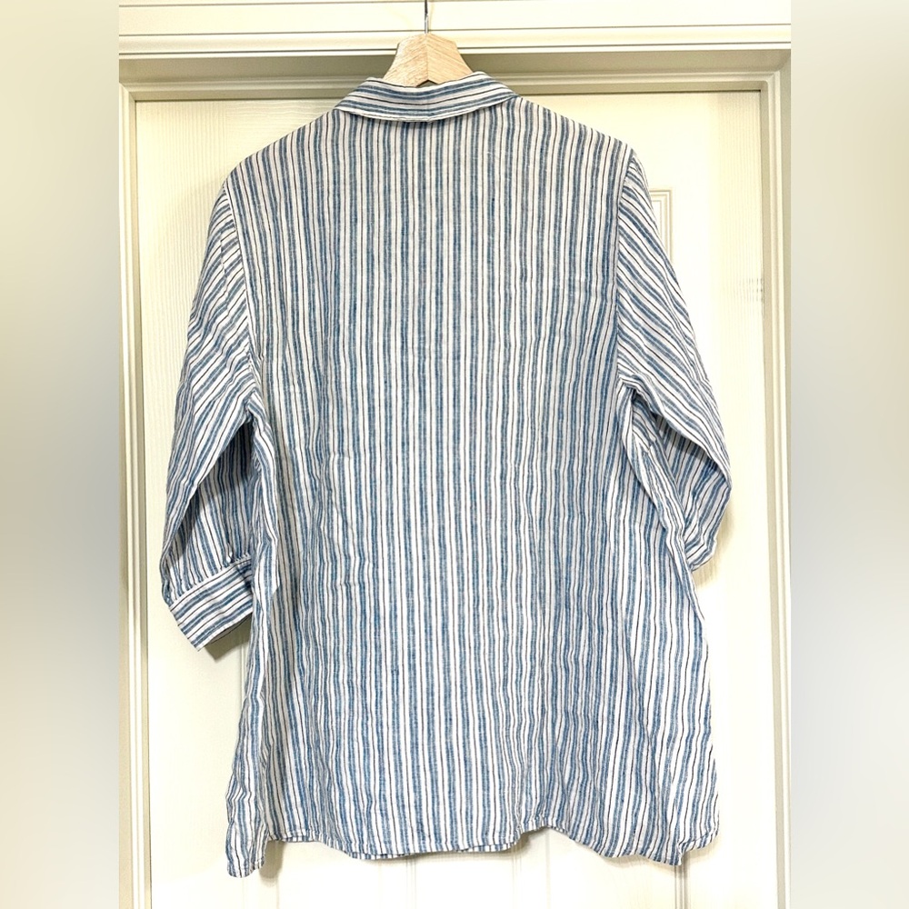 J. Jill Love Linen tiered blouse - Picture 4 of 9